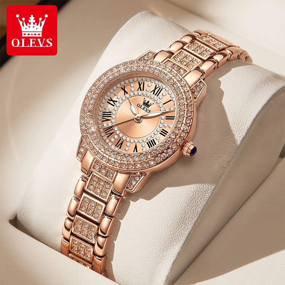 Luxury Watch Deals - OLEVS 9943 luxe tout diamant montre