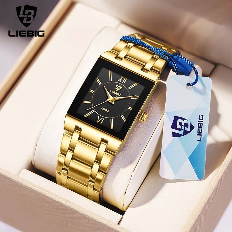 Luxury Watch Market - LiEBIG luxe montres à Quartz doré