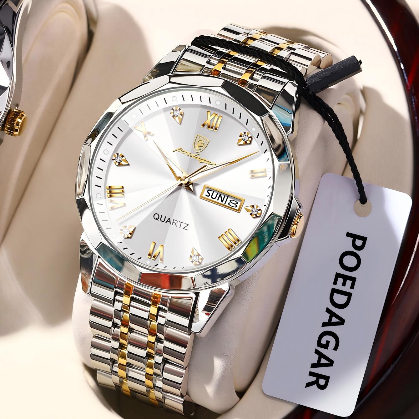 Luxury Watch Cartier - POEDAGAR luxe Original hommes horloge étanche