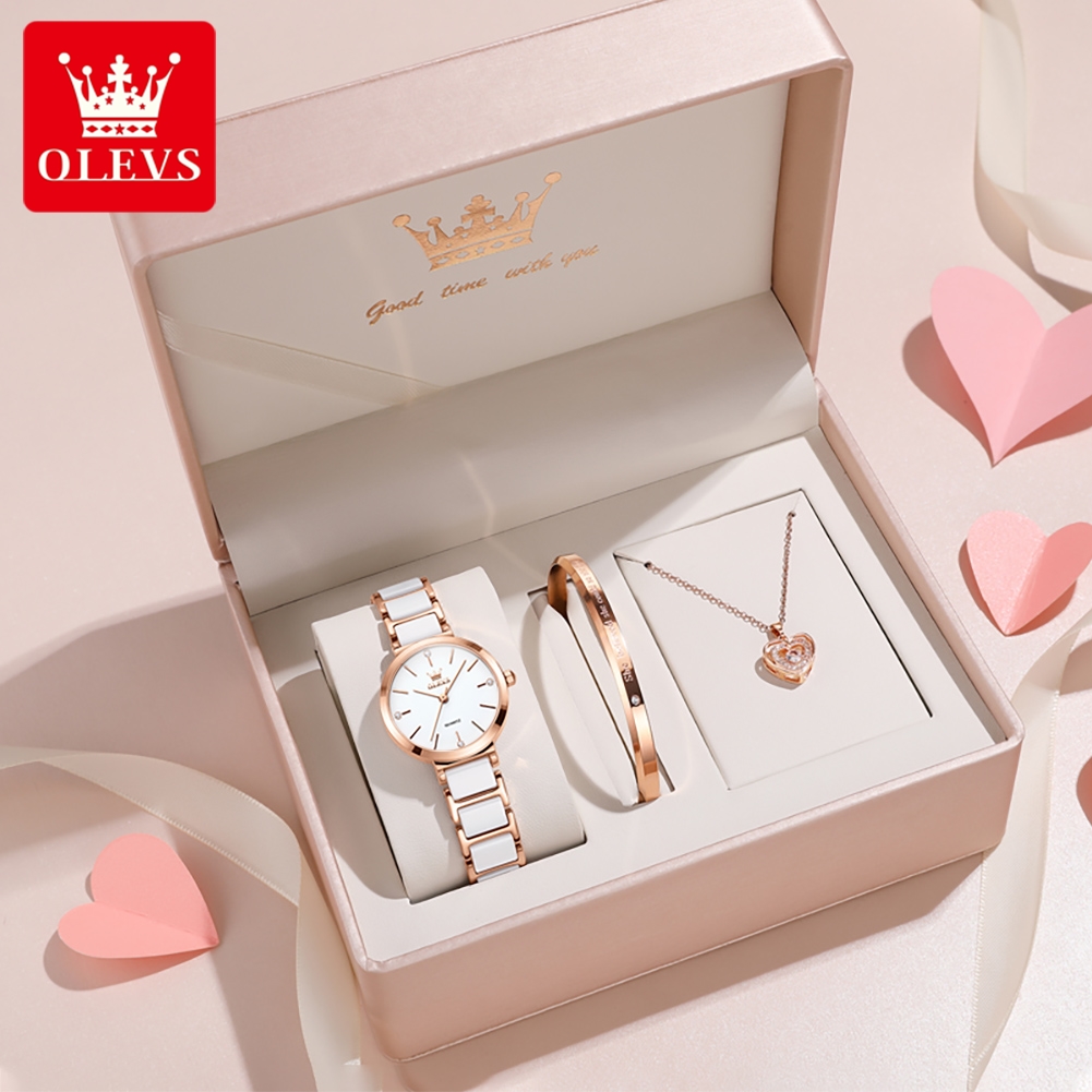Luxury Watch Deals - OLEVS femmes montre 5877 luxe élégant