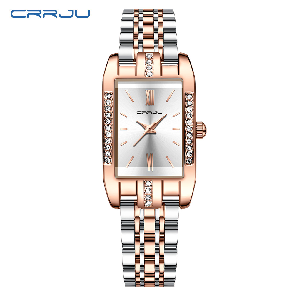 Luxury Watch Deals - CRRJU montre carrée de luxe pour