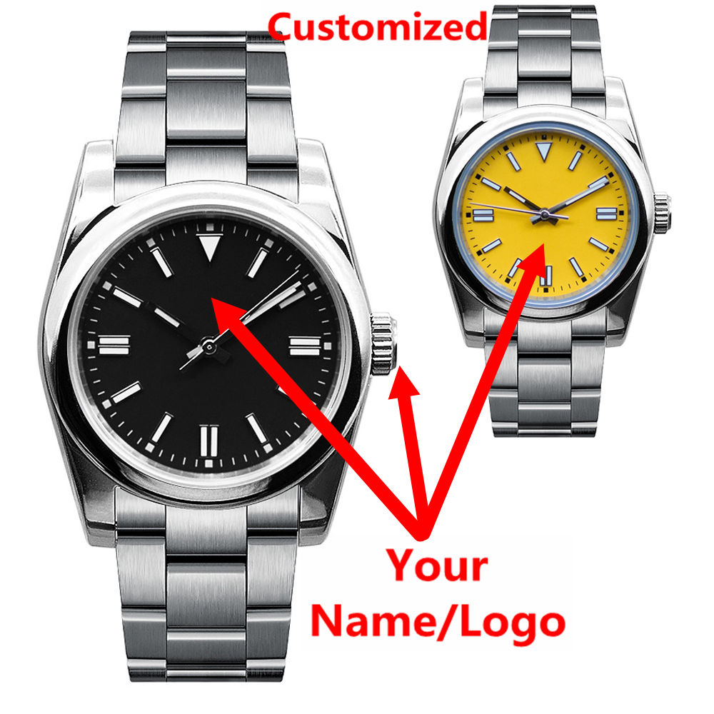Luxury Watch Market - Montre homme personnalisée avec logo, saphir,