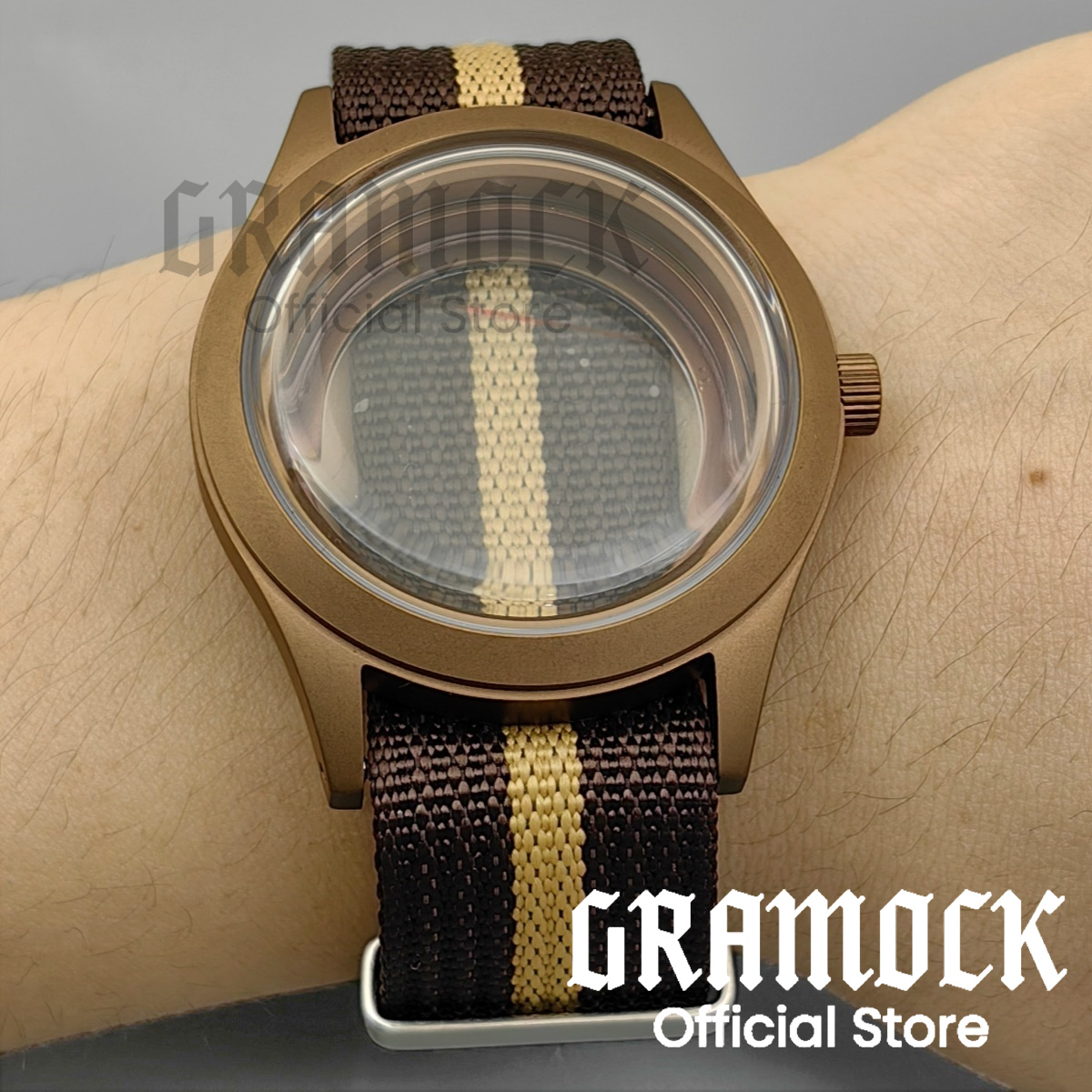 GRAMOCK 39mm boîtier de montre - Exhibition Caseback avis et prix