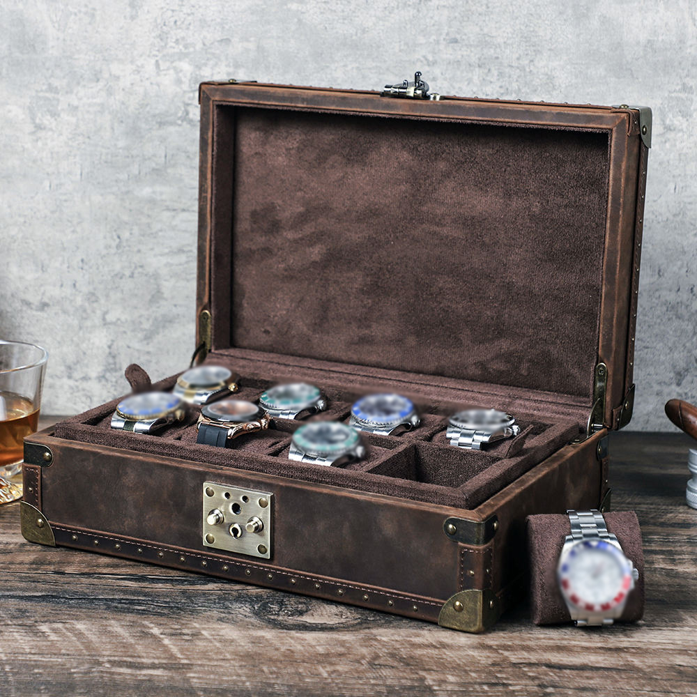 Boîte à montres en cuir person - Luxury Watch Vintage avis et prix
