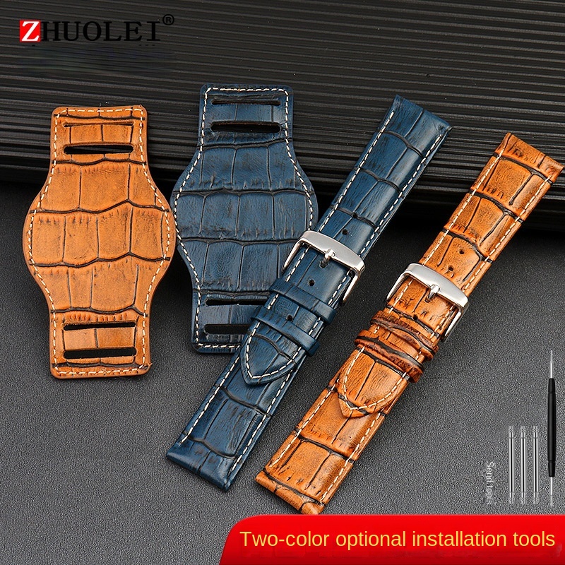 Bracelet de montre en cuir vér - Luxury Watch Jaeger Lecoultre avis et prix